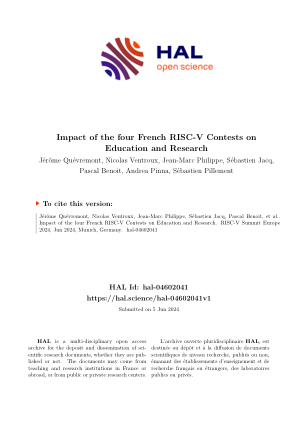 法国四届 RISC-V 竞赛对教育和研究的影响